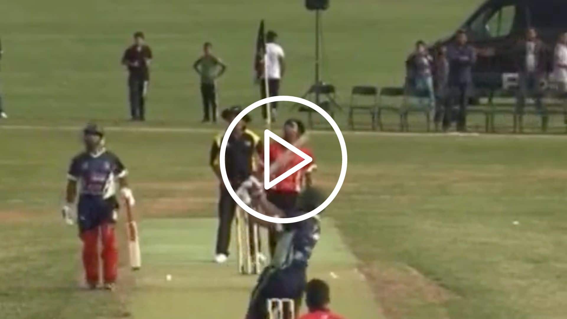 [Watch] Mohammad Asif Belted By Local Player; Fans Mock Him For Babar Azam Warning